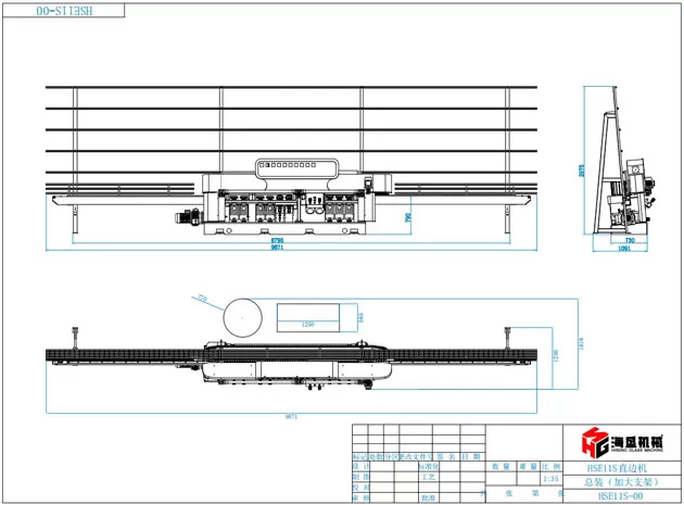 Cam düz çizgi kenar makinesi HSE-11S