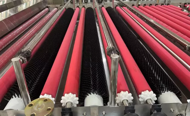 Cam çamaşır makinesi yıkama ve kurutma bölümü