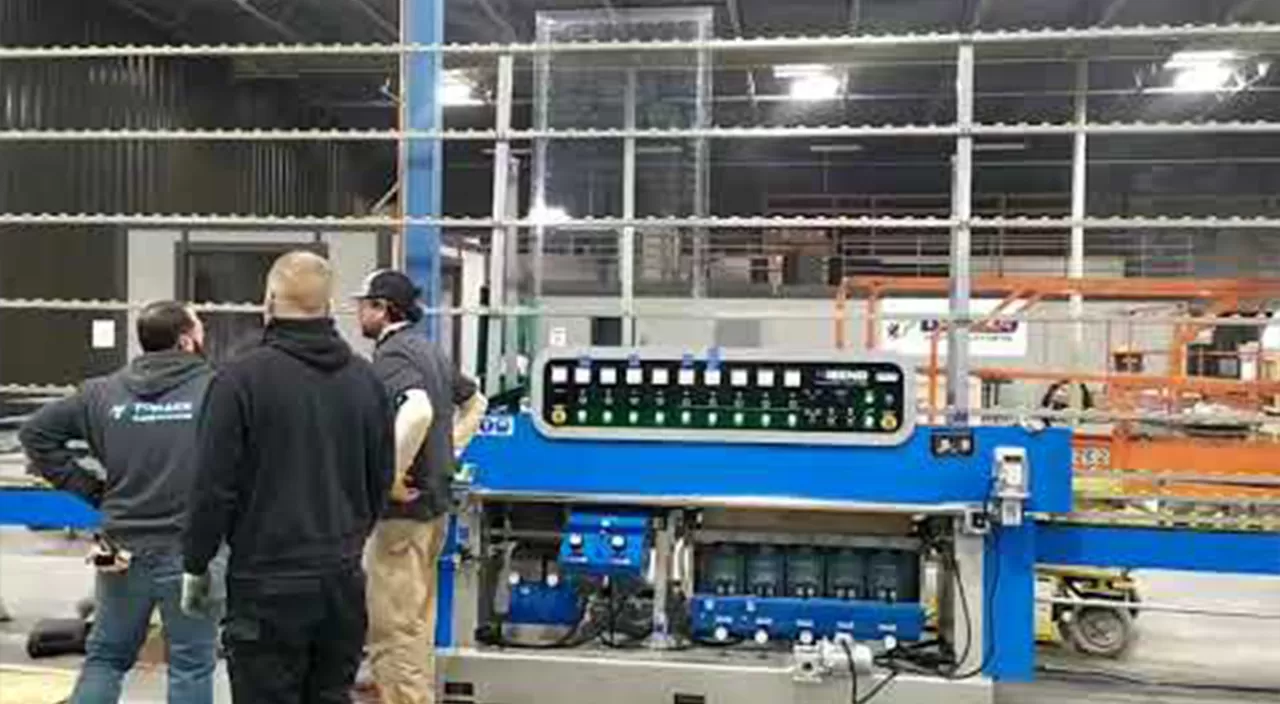 Cam düz çizgi çok kenar makinesi (Mitering) HSE-9540A Video