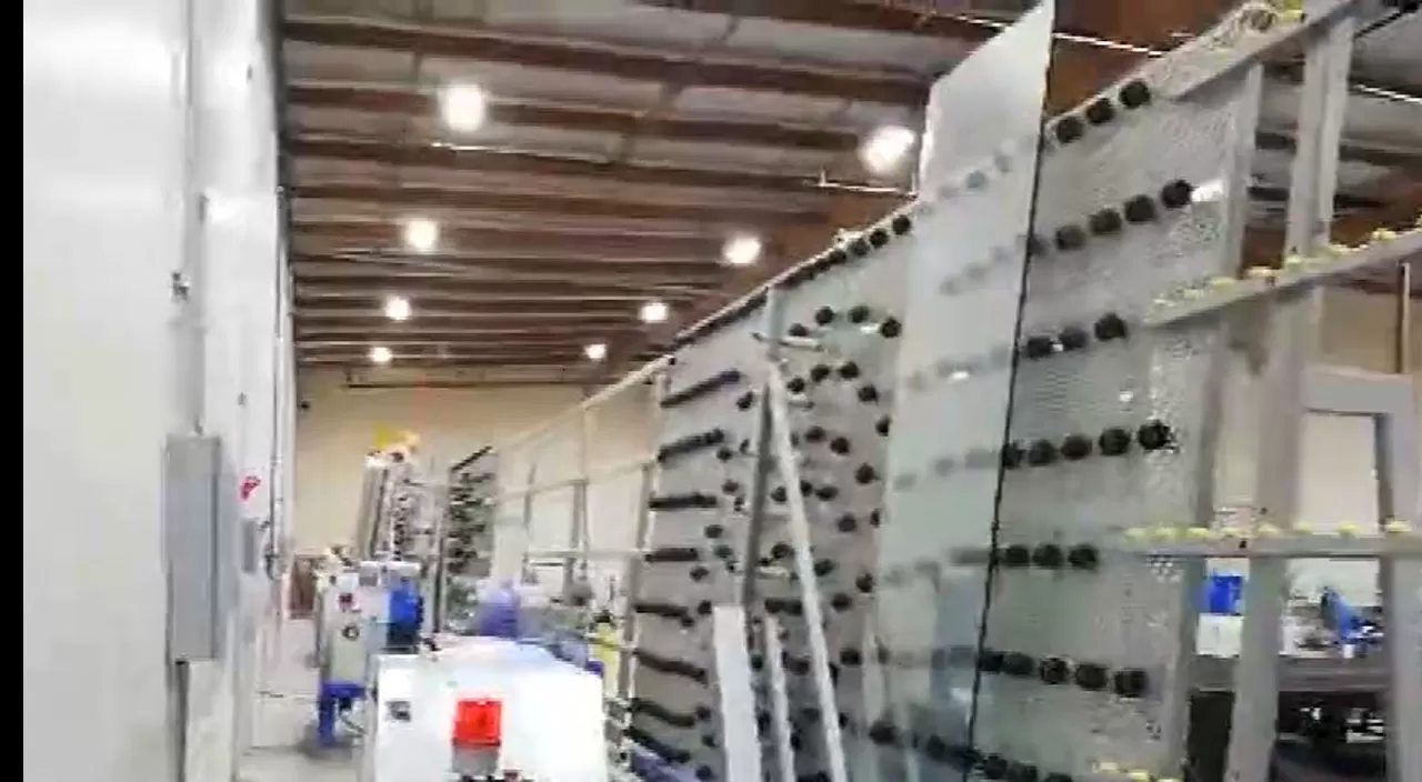 Abd'de Hiseng cam düz çizgi kenar makinesi üretim hattı